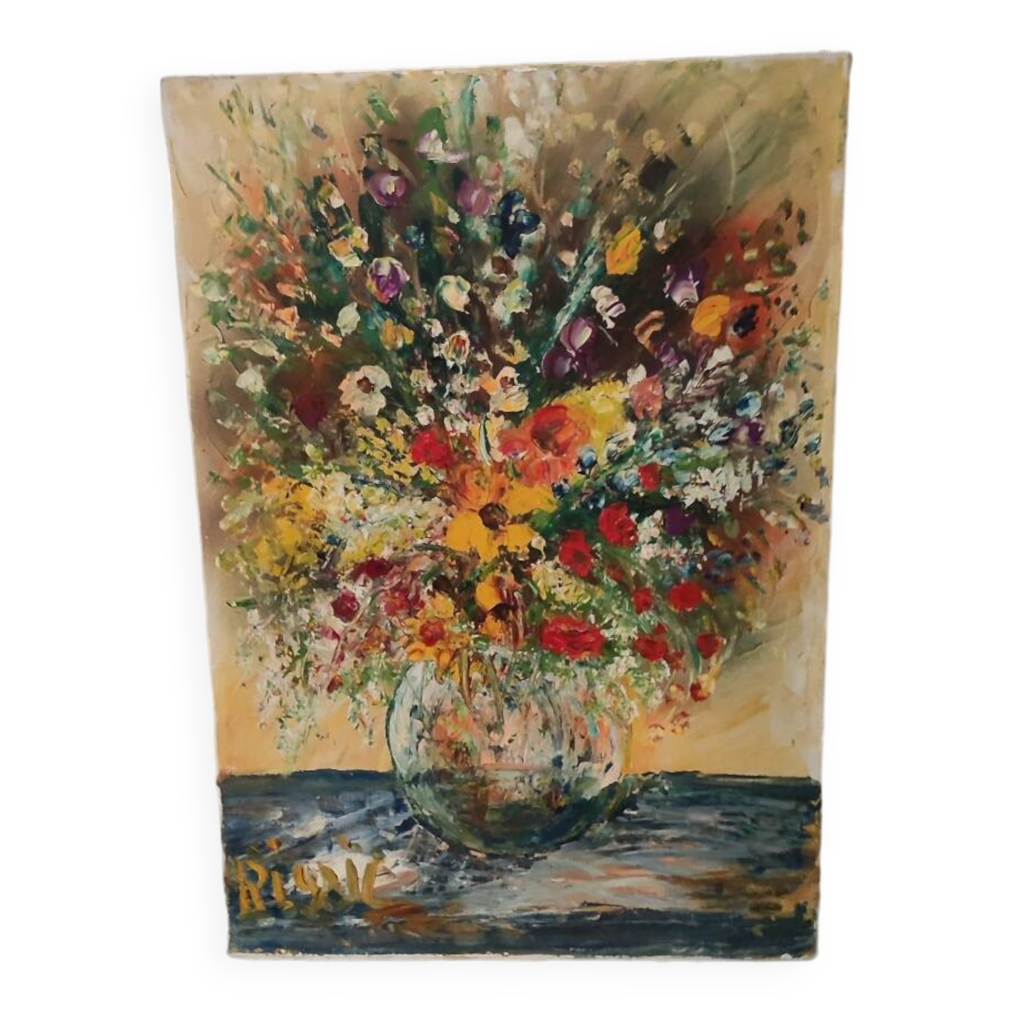 Oil on canvas signed Céleste Rigail