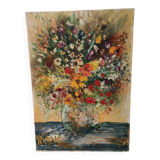 Oil on canvas signed Céleste Rigail