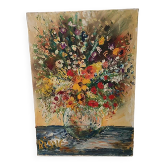 Oil on canvas signed Céleste Rigail