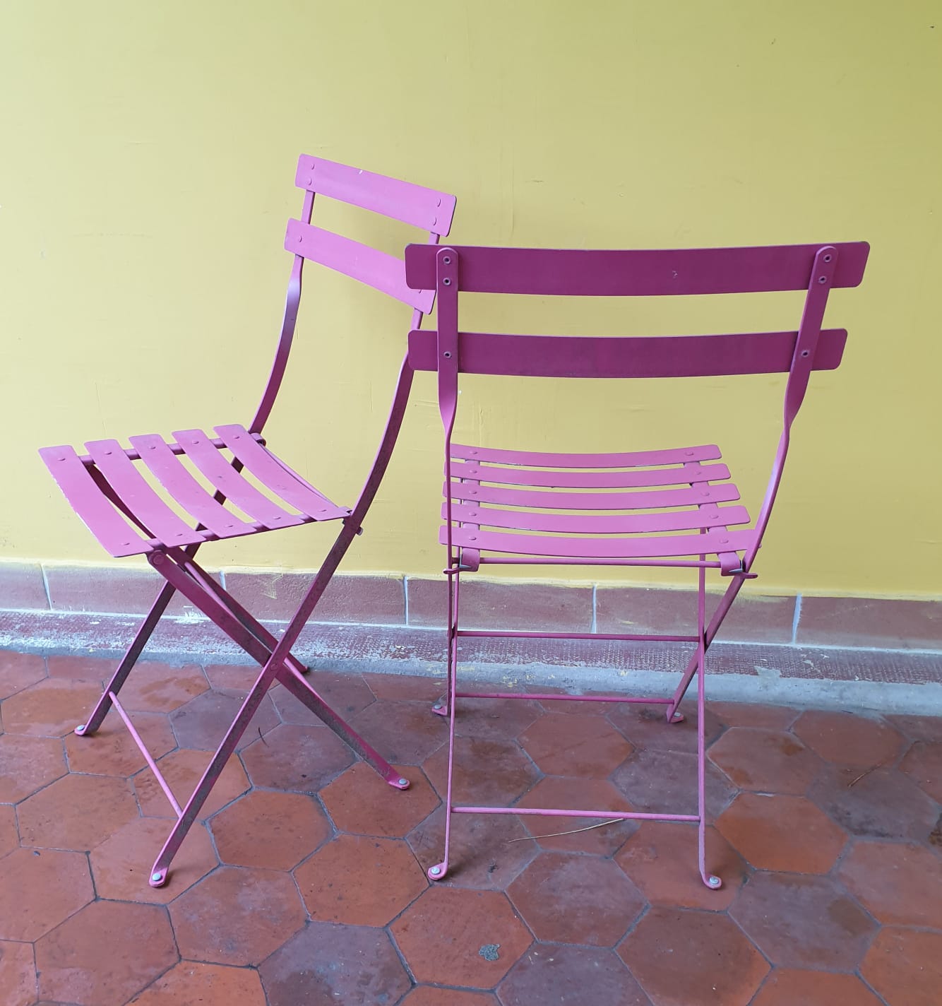 Vintage folding garden chairs 60