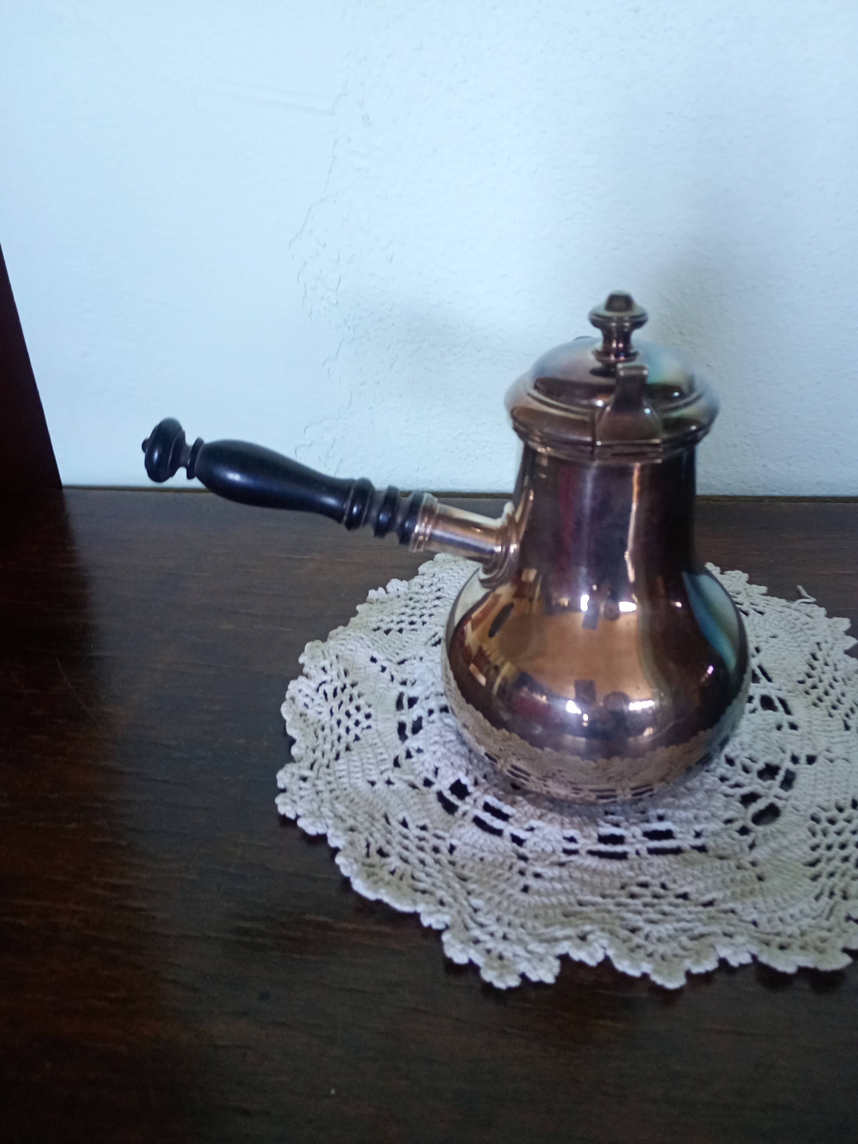 Christofle Gallia collection - Chocolate maker - blackened wooden handle