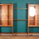Retro Teak 1960s Mid Century Three Bay Ladder Shelving System