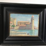 Oil on cardboard