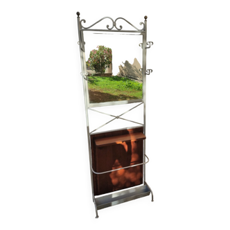 Matching mirror console in steel tube ironwork