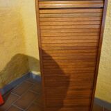Filing cabinet with curtain