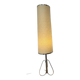 Vintage chrome lamp / floor lamp with its metal-edged shade