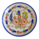 Ancienne assiette plate faïence hb quimper peint main décor floral