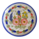 Ancienne assiette plate faïence hb quimper peint main décor floral