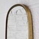 Miroir doré retroviseur et forme libre des années 50