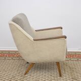Mid-century boucle Cocktail Armchair, 1960s