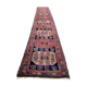 Antique azeri runner 483x84 cm, kazak, caucasian wool rug tribal handmade