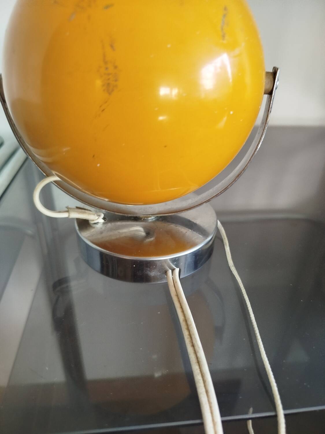 Yellow eyeball lamp, 1979s