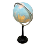 Vintage illuminated earth world globe floorlamp