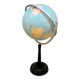 Lampadaire globe terrestre illuminé vintage