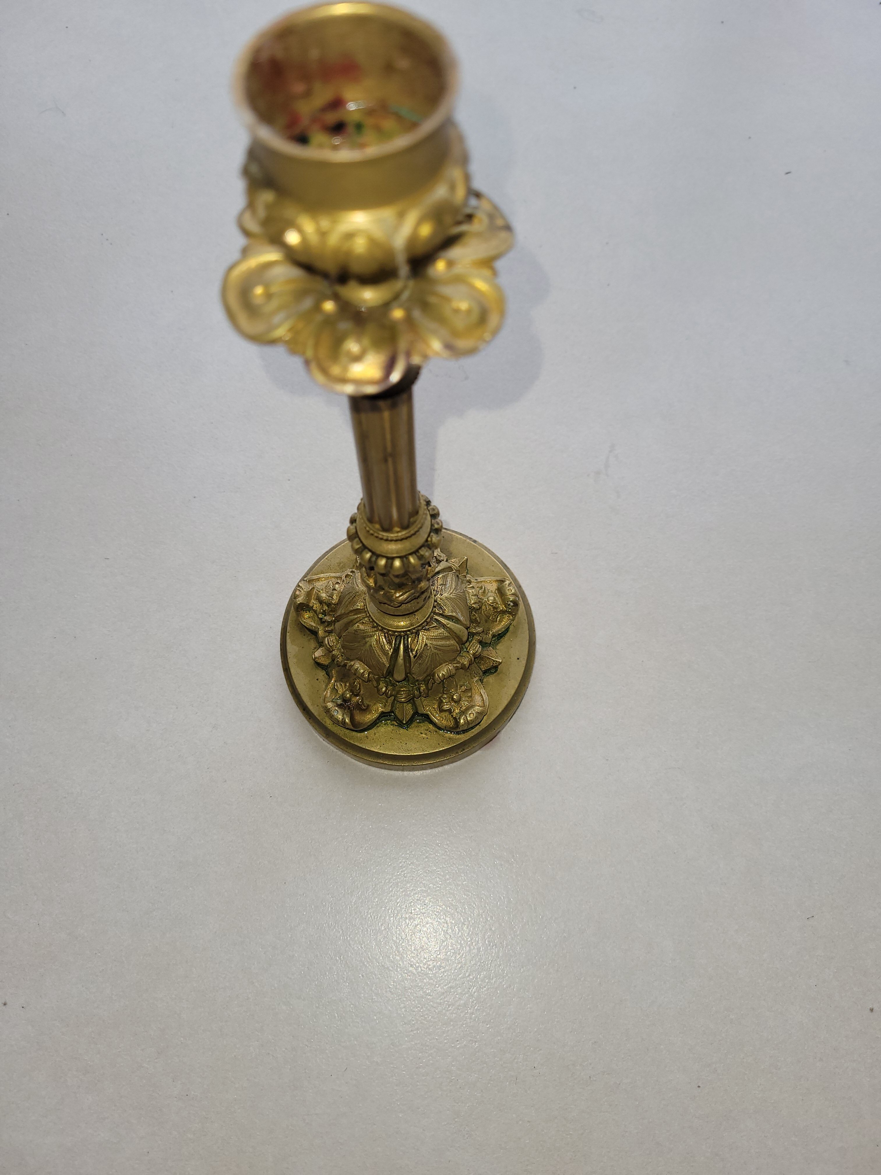 Brass candle holder