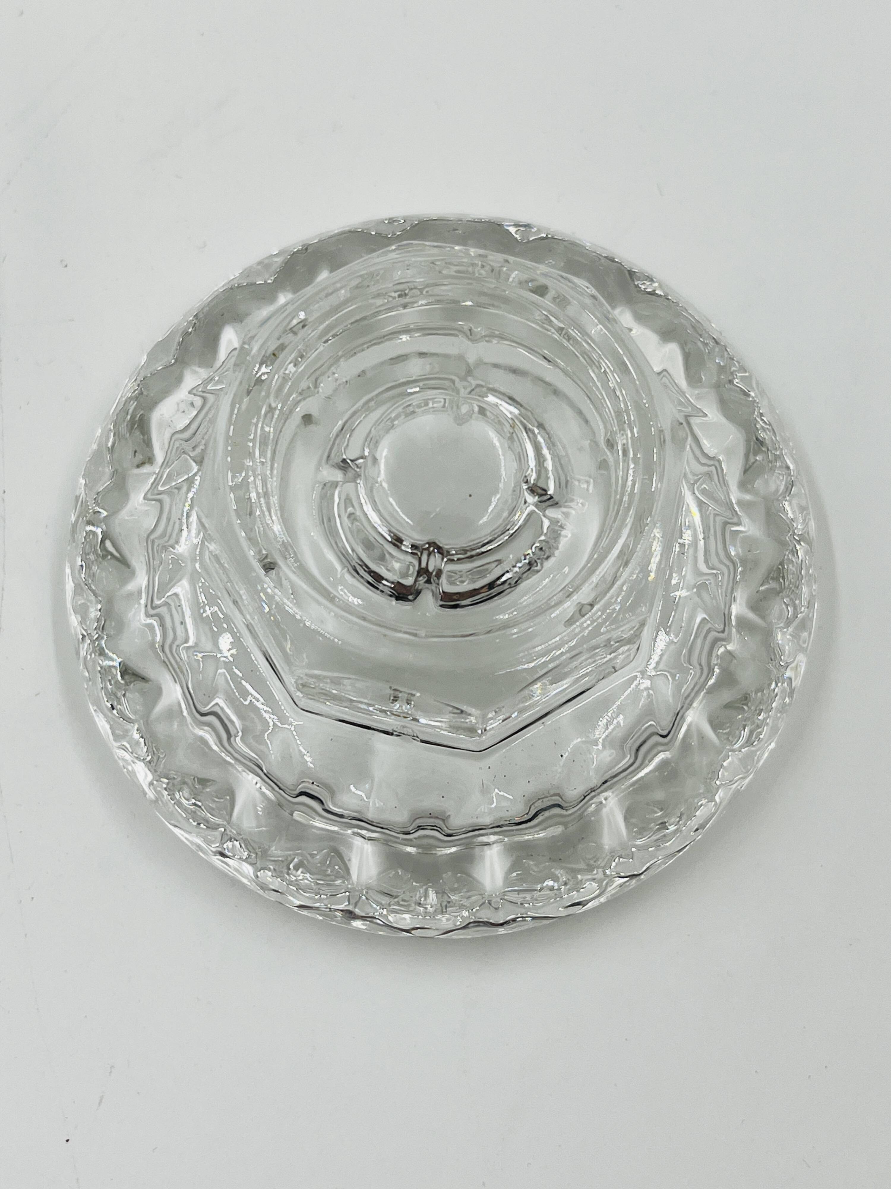 Set of 4 Cut Crystal Candle Holders Bolsius France 70s