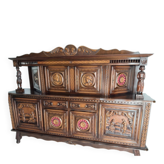 Buffet with a pediment, 2 bodies