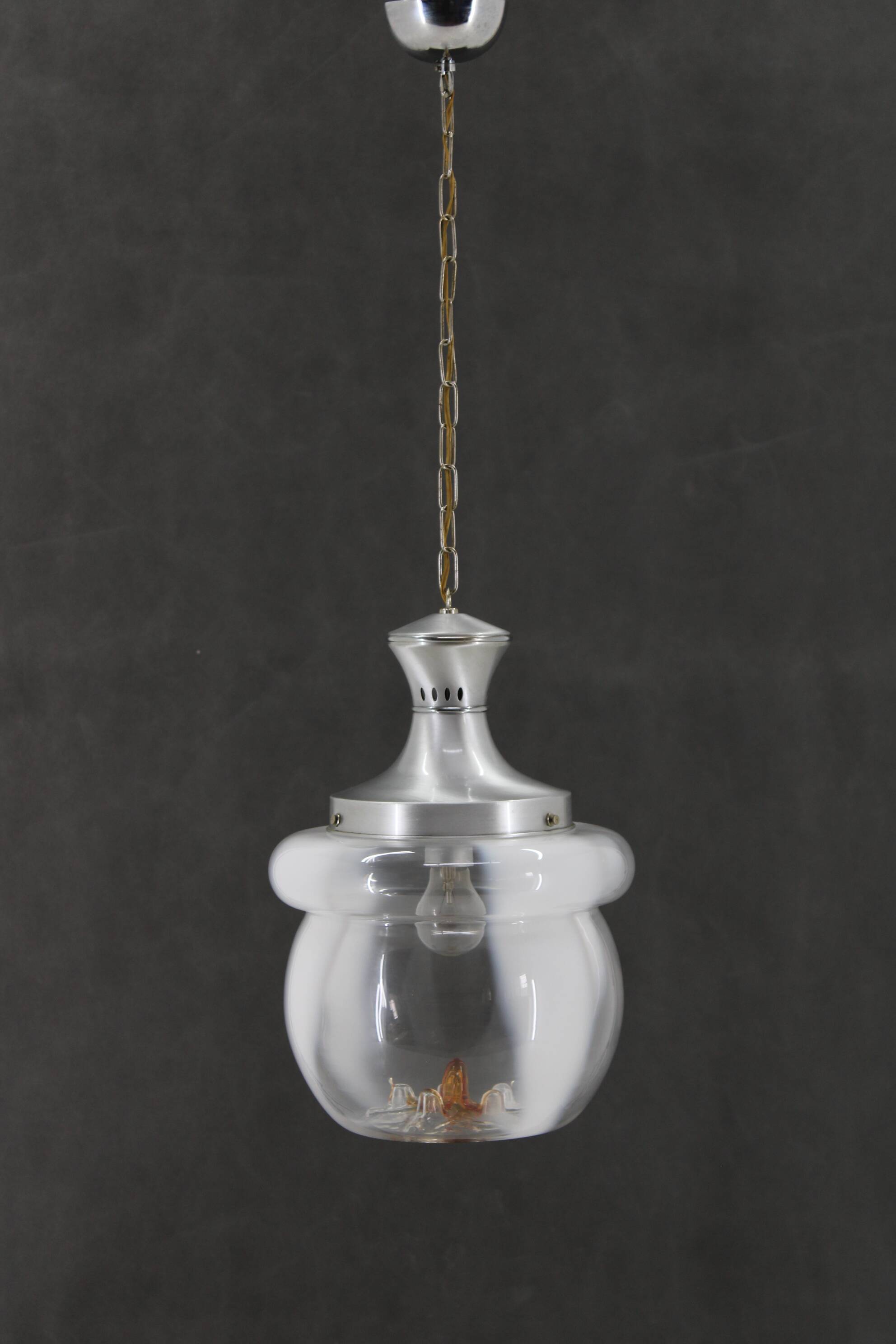 1970s Glass Murano Pendant Light , Italy