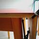 Original 1960’S Red Formica Drop Leaf Dining Table With Wooden Legs, Vintage, Retro, Mid Century, Ki
