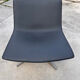 Lounge armchair arper catifa 60 leather grey 4 feet aluminum swivel