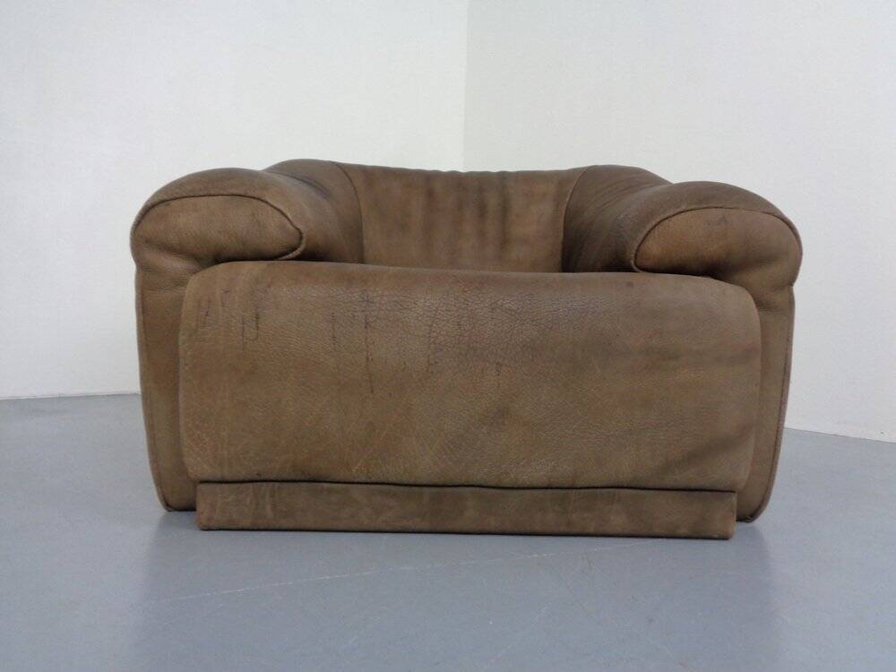Buffalo Chair in leather by De Sede, 1970s