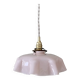 Vintage lampshade pendant light in pink opaline