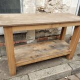 Etabli ou console chêne clair