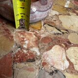 Antique reddish marble ashtray D 12 cm