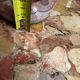 Antique reddish marble ashtray D 12 cm
