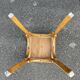 Curved wood stool in Baumann style