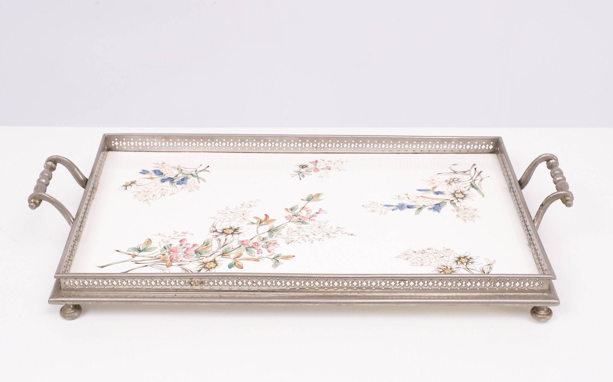Porcelain serving tray France 1920s