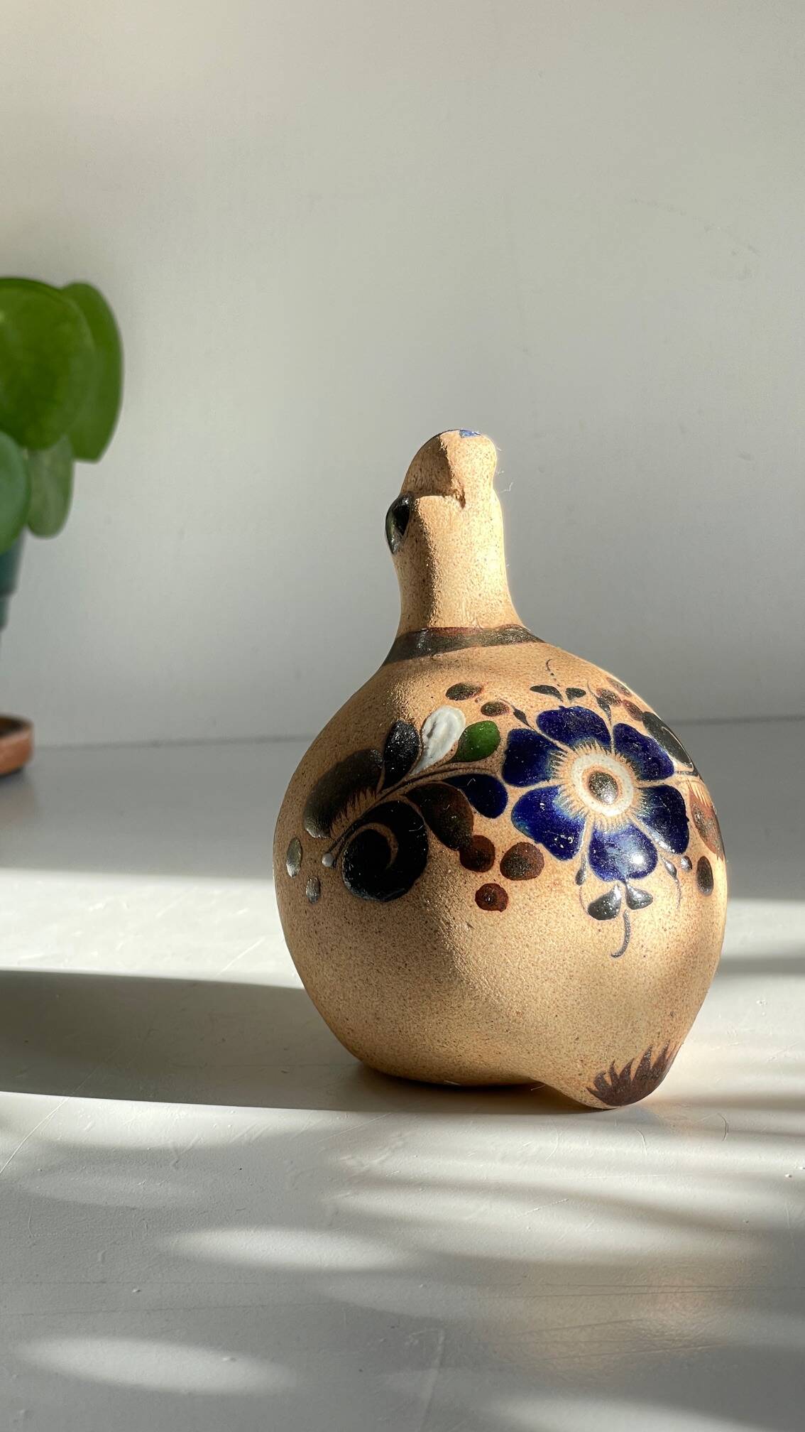 Bird handmade stoneware mexico vintage