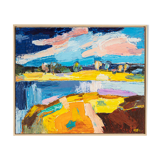 Heißer Tag, Acrylic on Cardboard, 82 x 68 cm