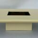 Jean claude mahey laque blanche creme 1970 vintage design coffee table