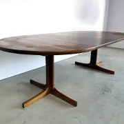 Midcentury Swedish extendable dining table in teak, 1960s