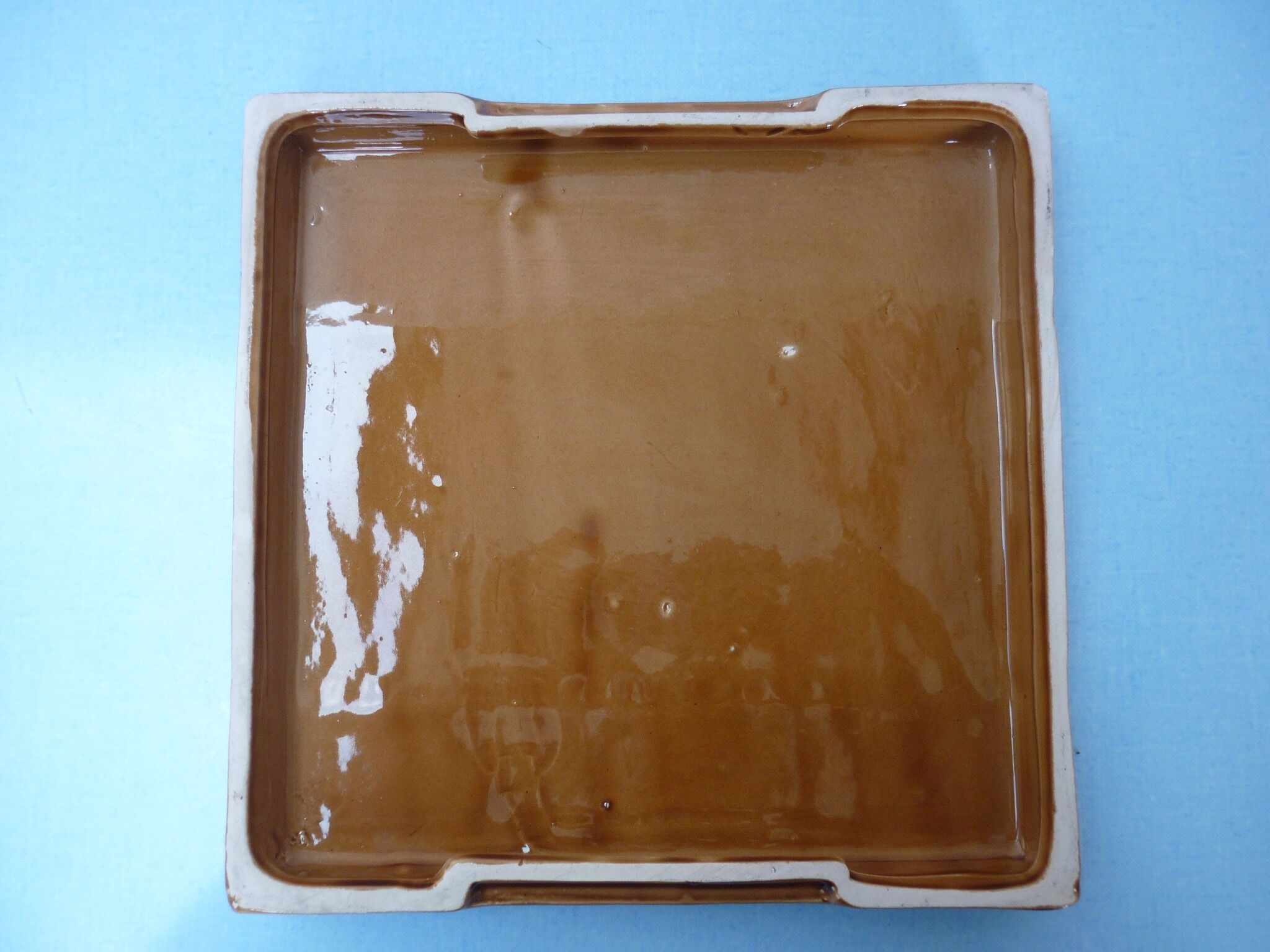 Cheese platter imitation earthenware straw mat