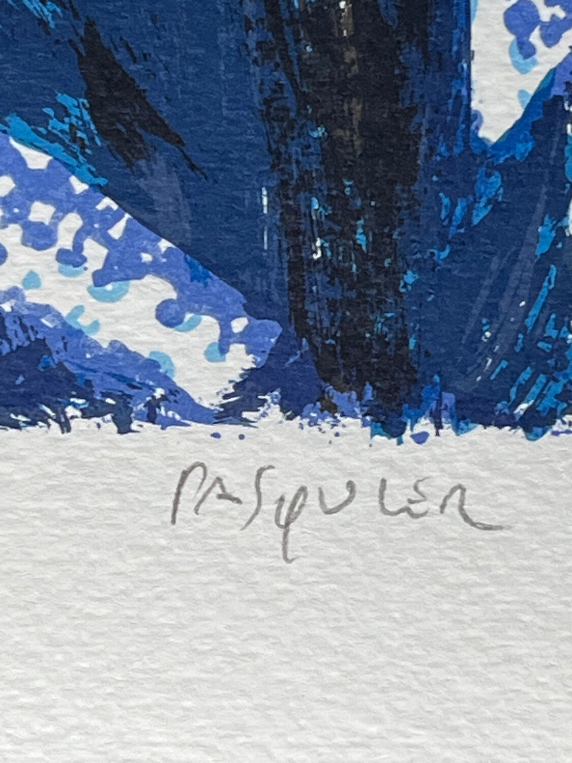 Original lithograph gérard pasquier – numbered and signed