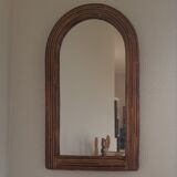 Rattan mirror