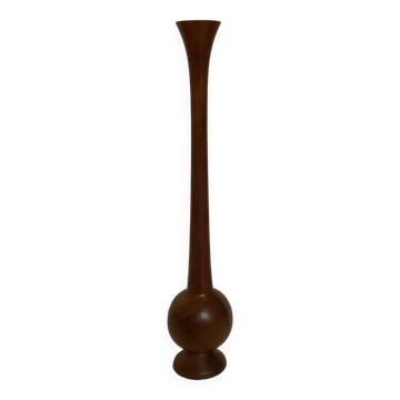 Vase soliflore en bois scandinave