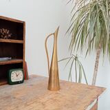 Vintage soliflore vase in solid gilded brass