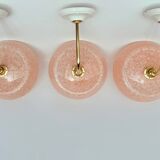 Appliques verre de Clichy moucheté