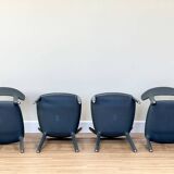 Set of 4 Canova Dining Chairs by Claus Breinholt for Infiniti – Dark Grey M