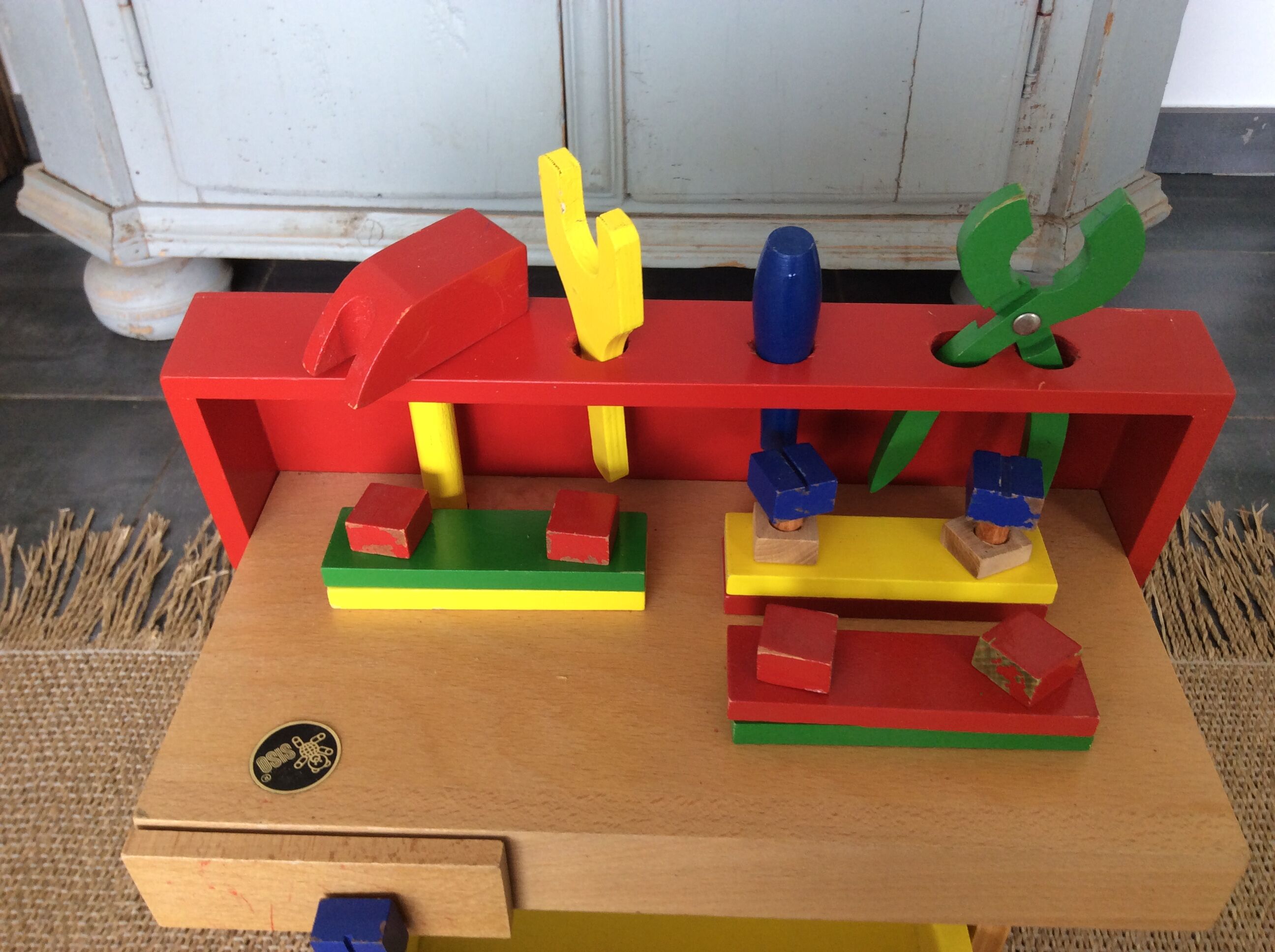 Child wooden workbench