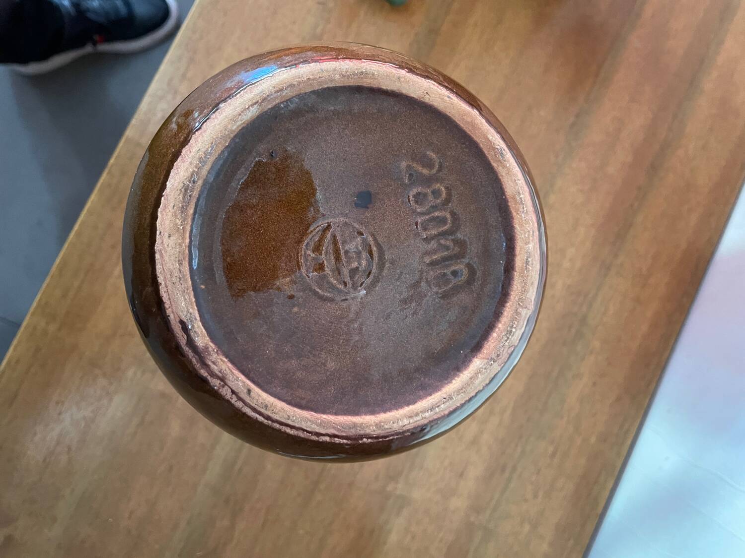 Mid-century ceramic vase VEB Haldensleben GDR