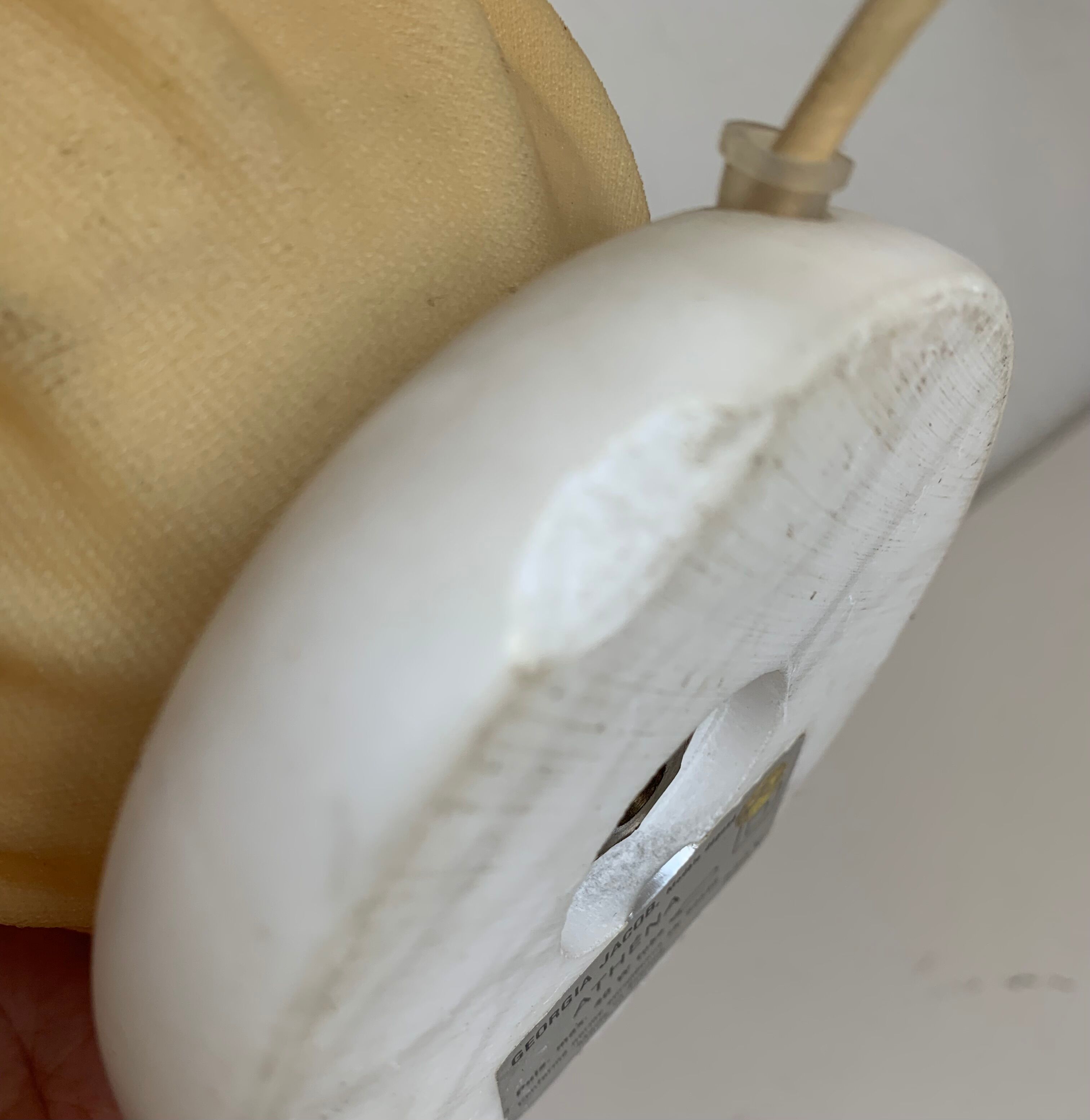 Vintage 1970s table lamp Athéna Georgia Jacob - 56 cm