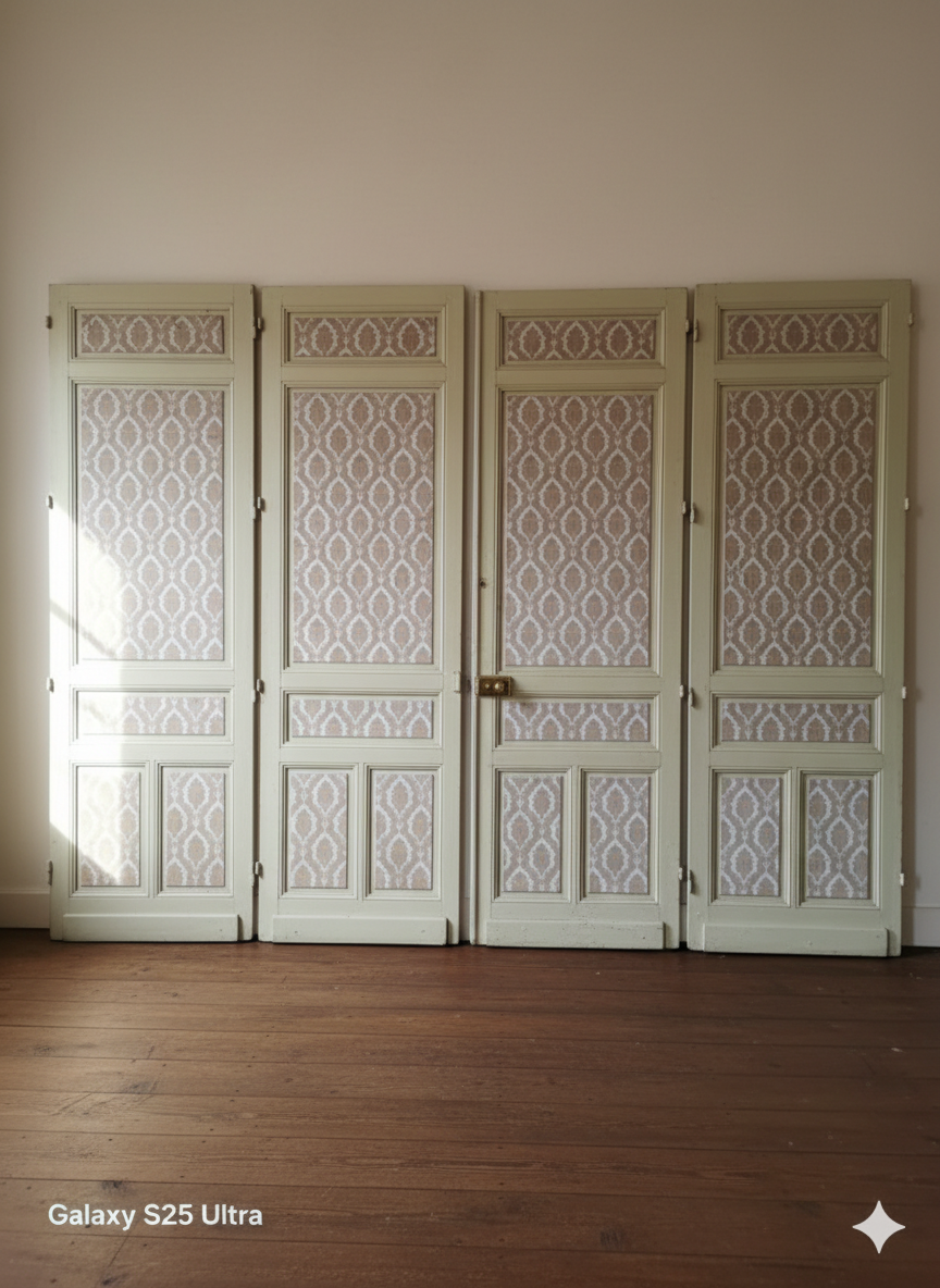 4 old partition doors from the 19th century