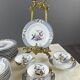 Service à thé/café 6 personnes en porcelaine de Haviland Limoges, XXe Siècle