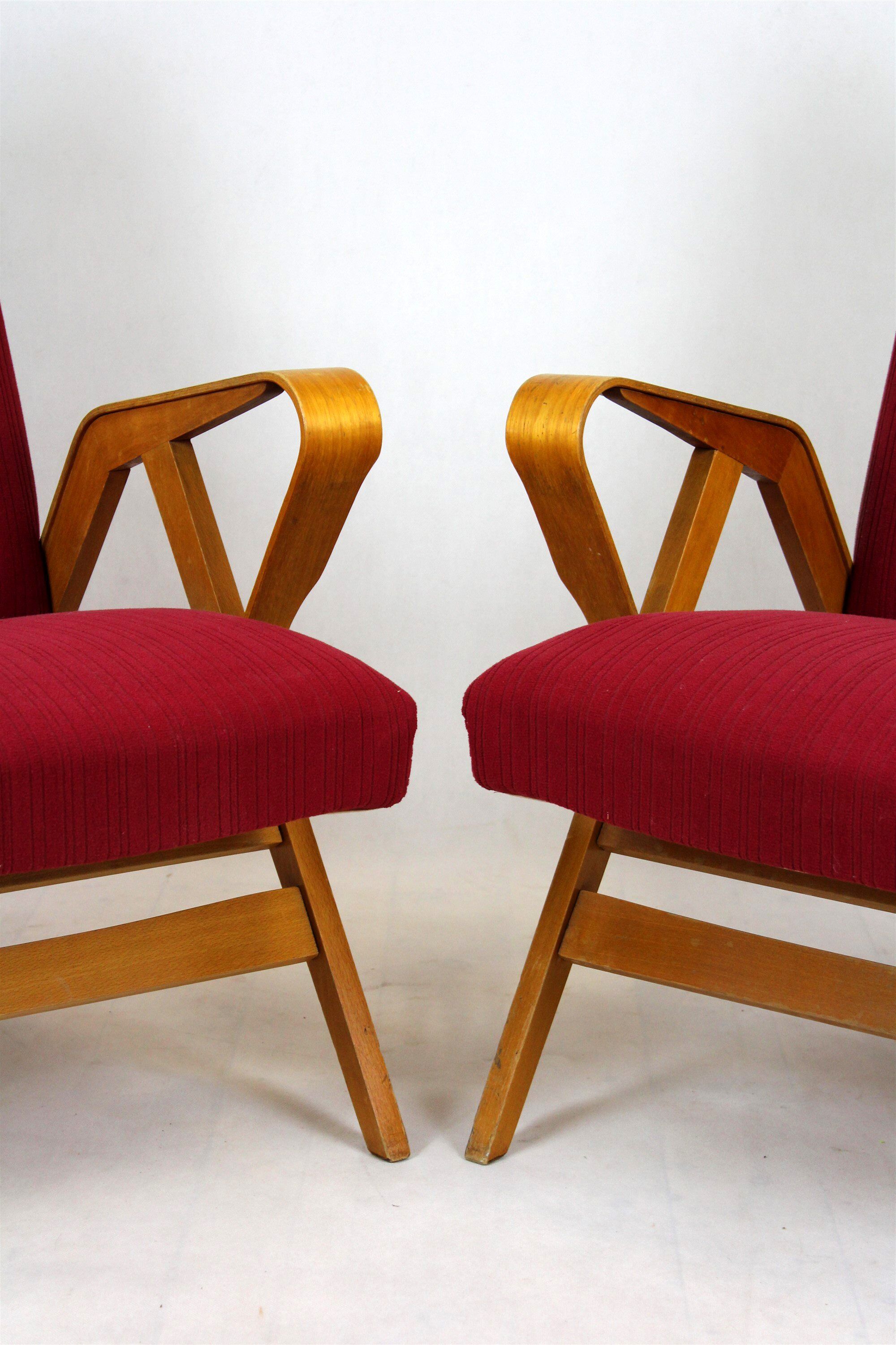 Mid-Century Armchairs from Tatra, 1960s, Set of 2