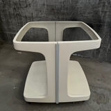 Side table on casters