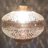 Suspension en verre style scandinave - années 60/70